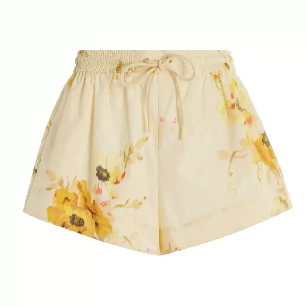 Zimmermann Lightburst Relaxed Floral Shorts
